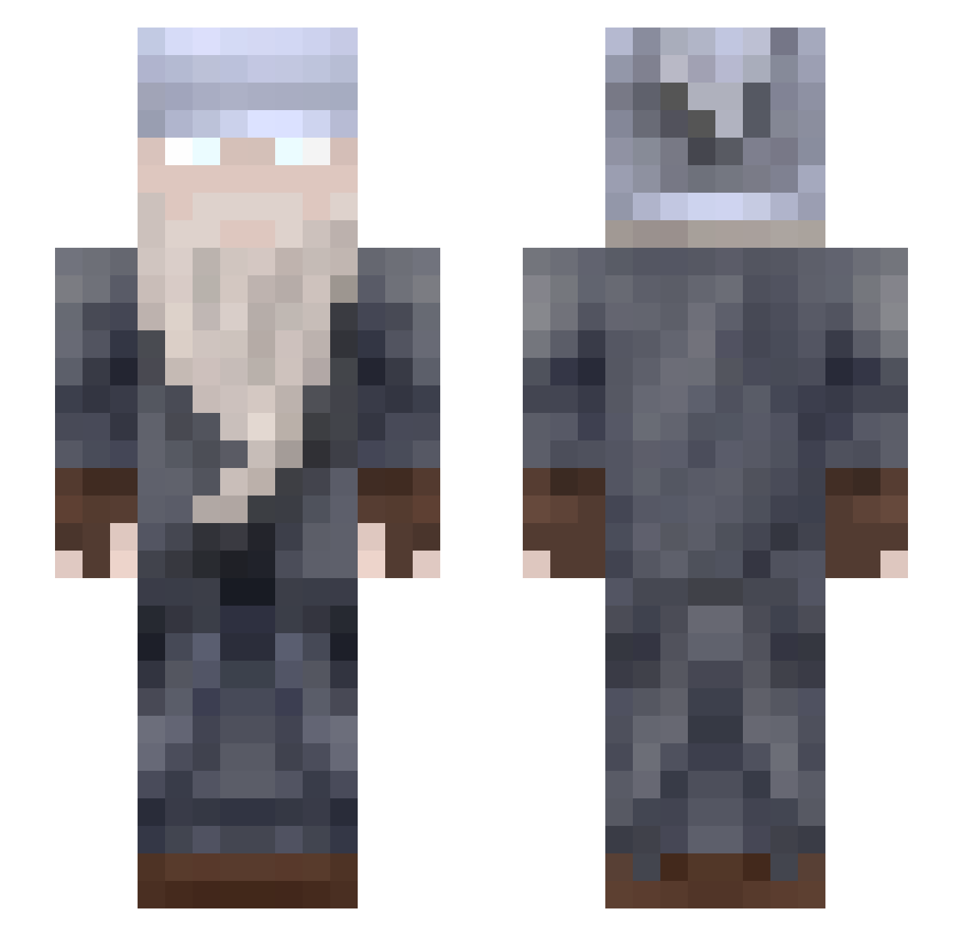 willctc Minecraft skin, front and back view