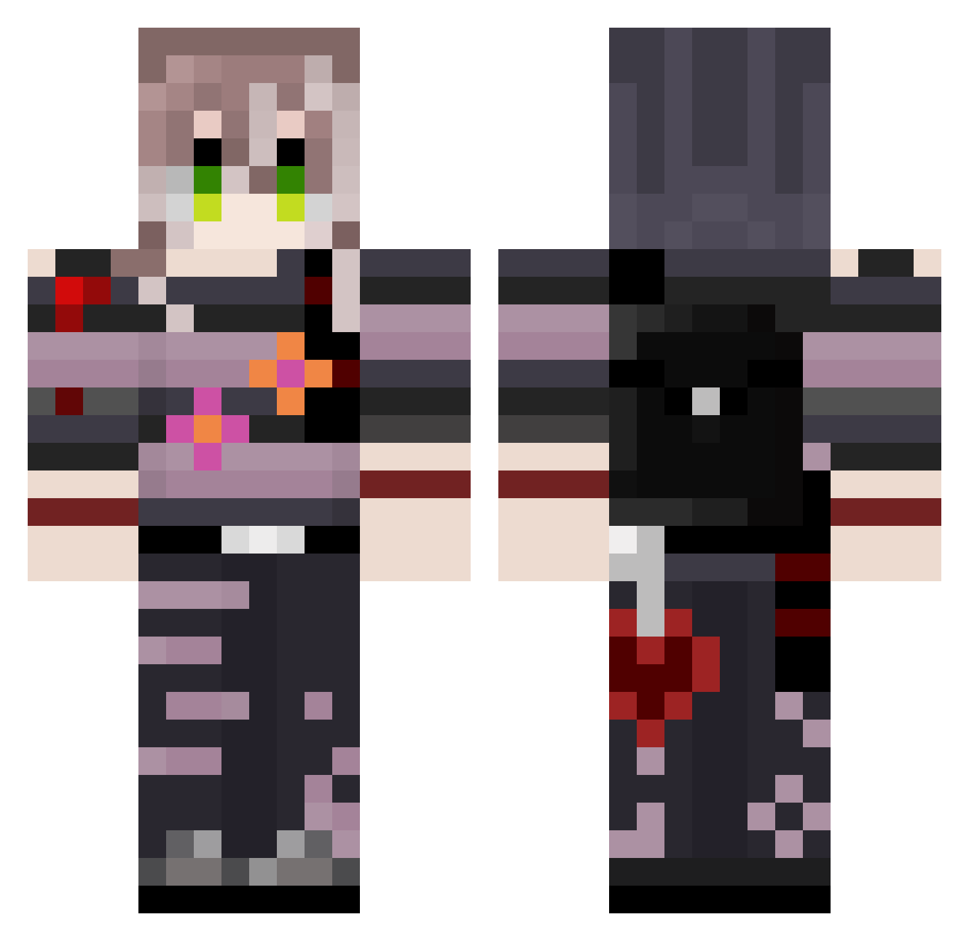 RICE_DUMPING_SKY Minecraft skin, front and back view