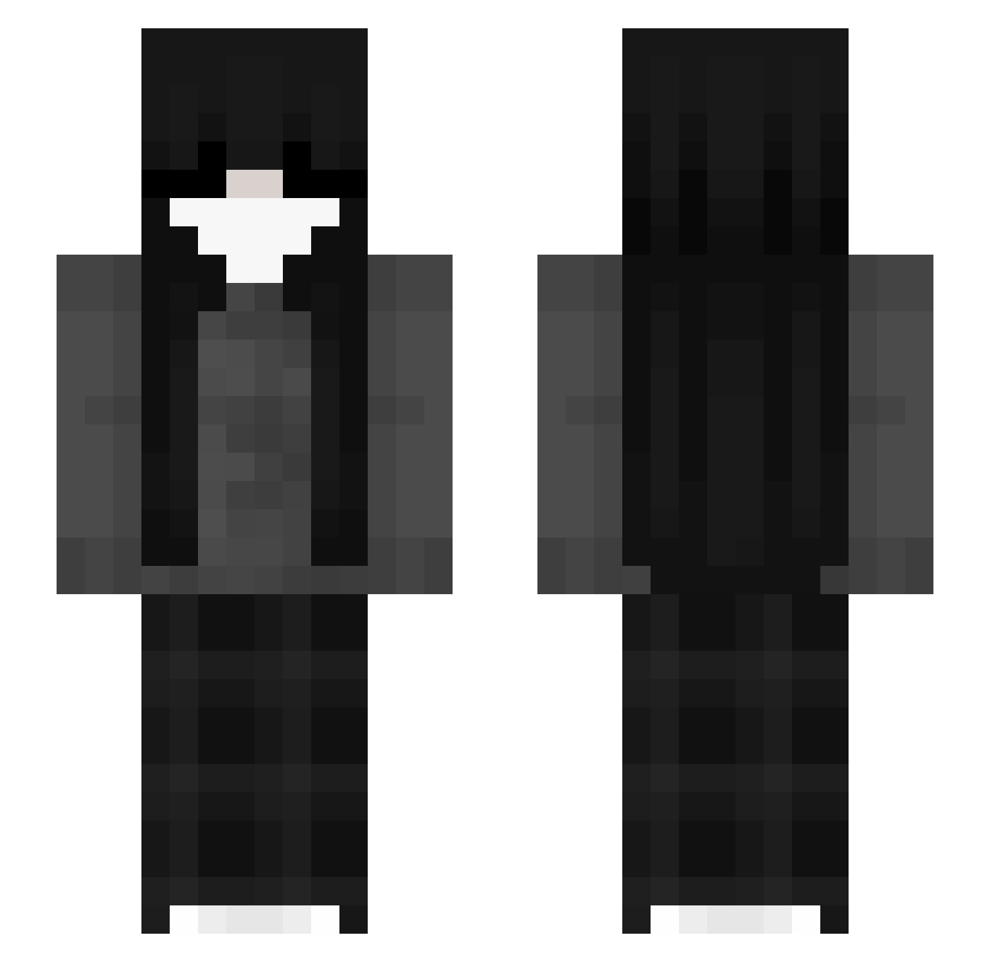 SteveRider42 Minecraft skin, front and back view