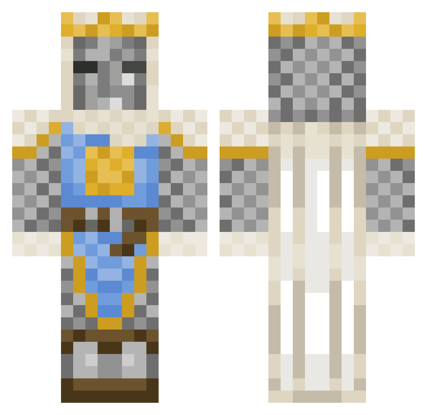 SimplyDaWay Minecraft skin, front and back view