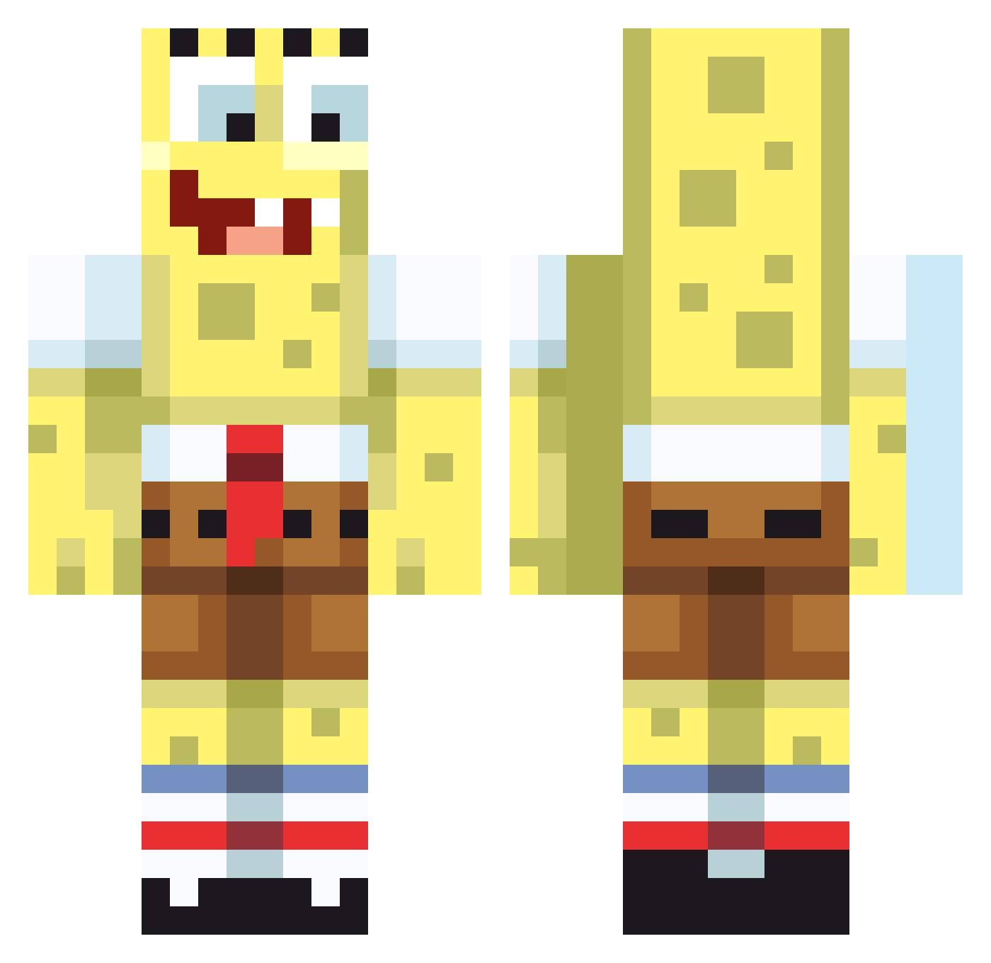 stickyglue_1 Minecraft skin, front and back view