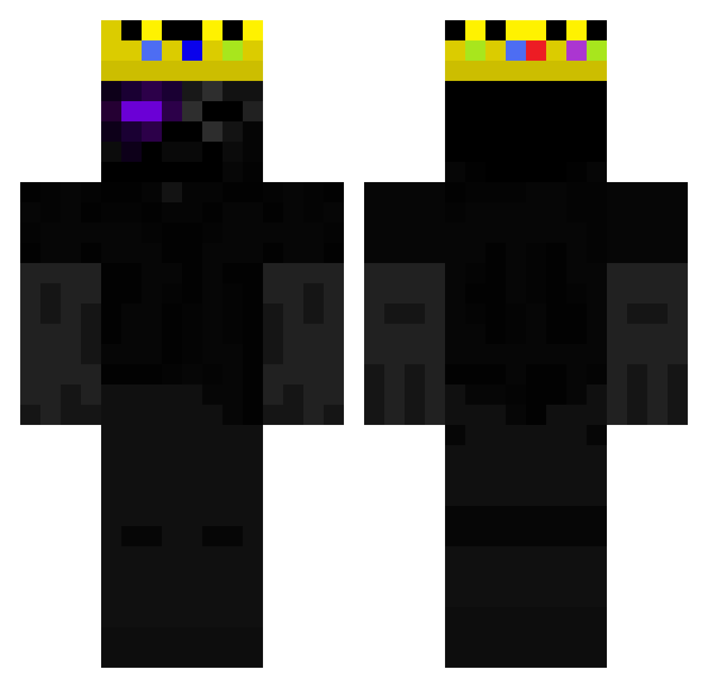 3Spoon Minecraft skin, front and back view