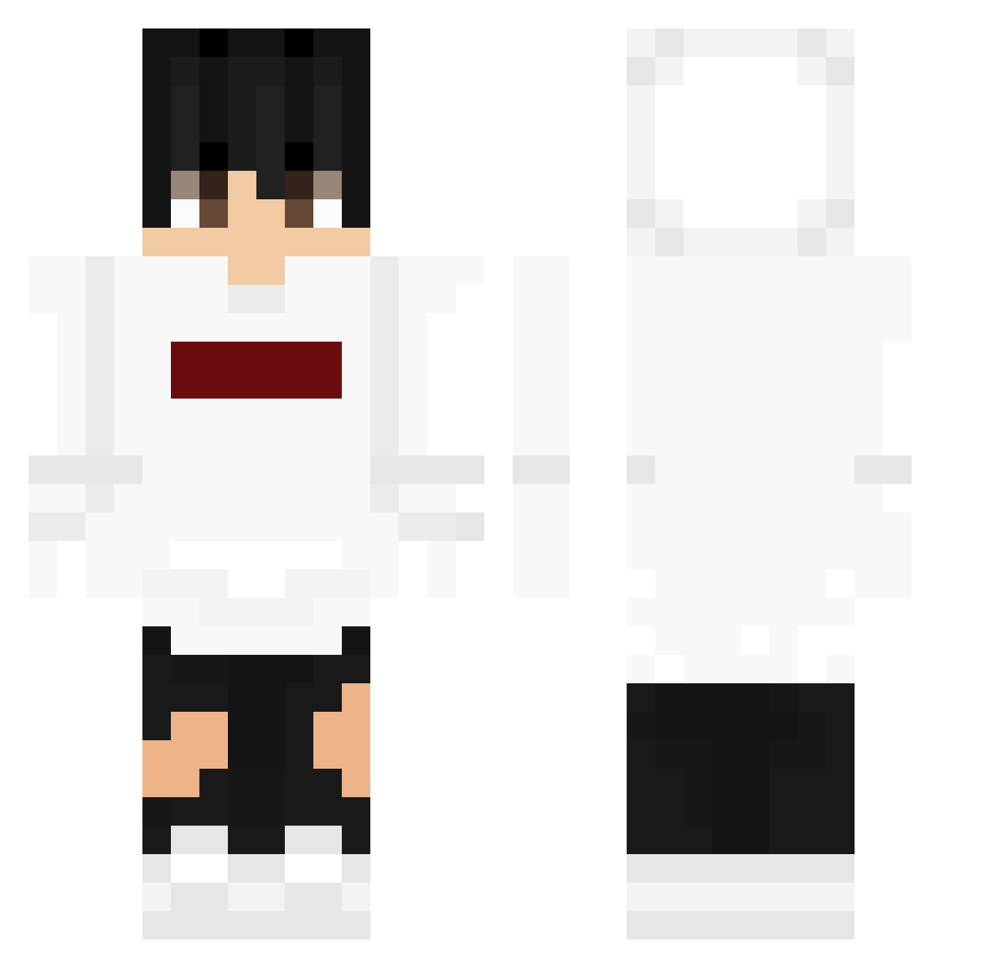 lmaoy Minecraft skin, front and back view