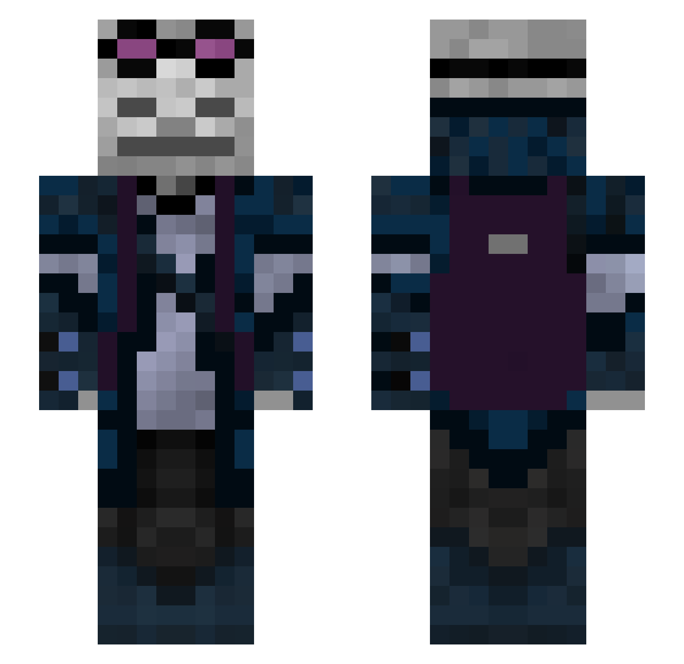 wyrek11 Minecraft skin, front and back view