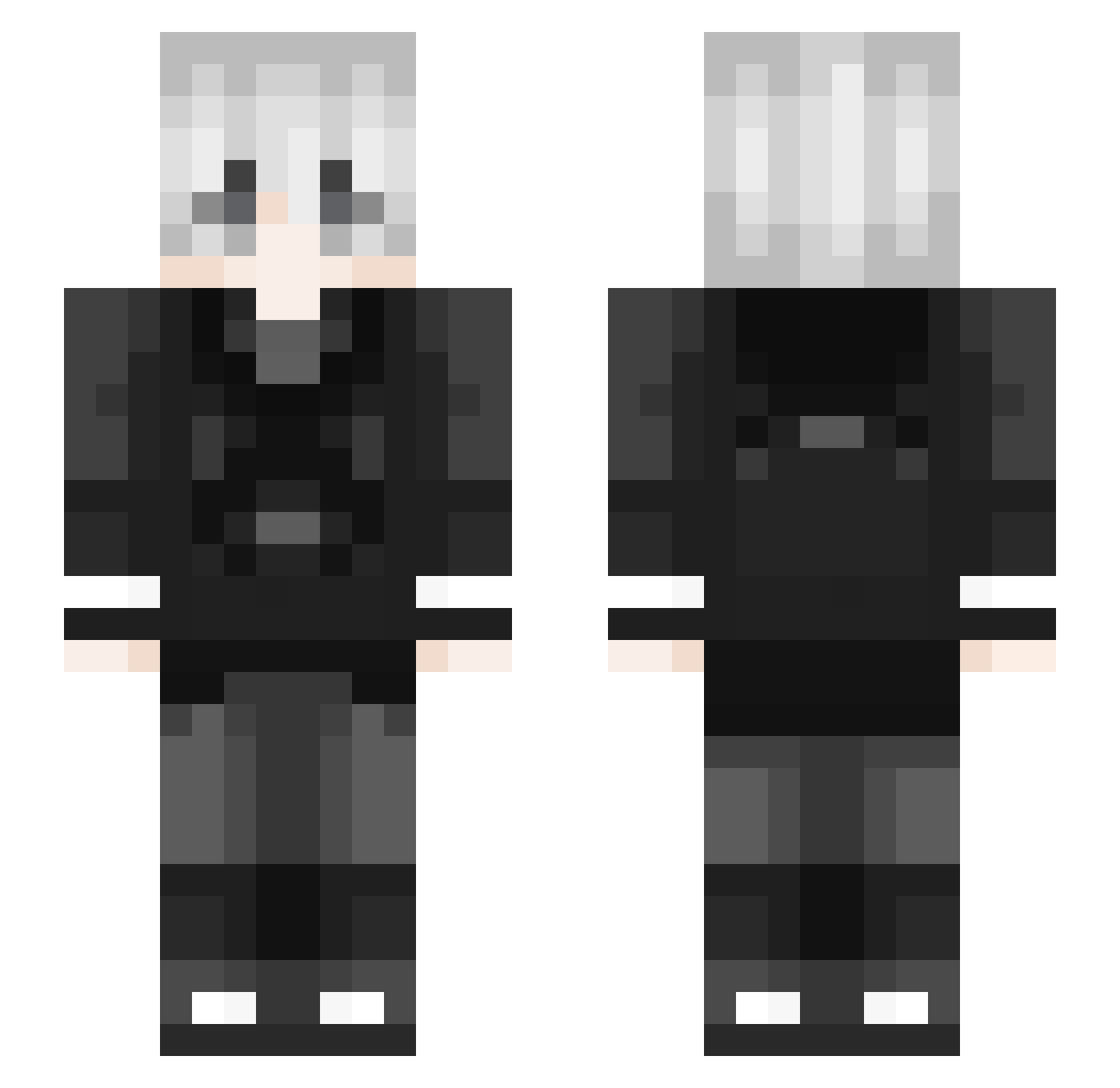 RuoHan_ Minecraft skin, front and back view