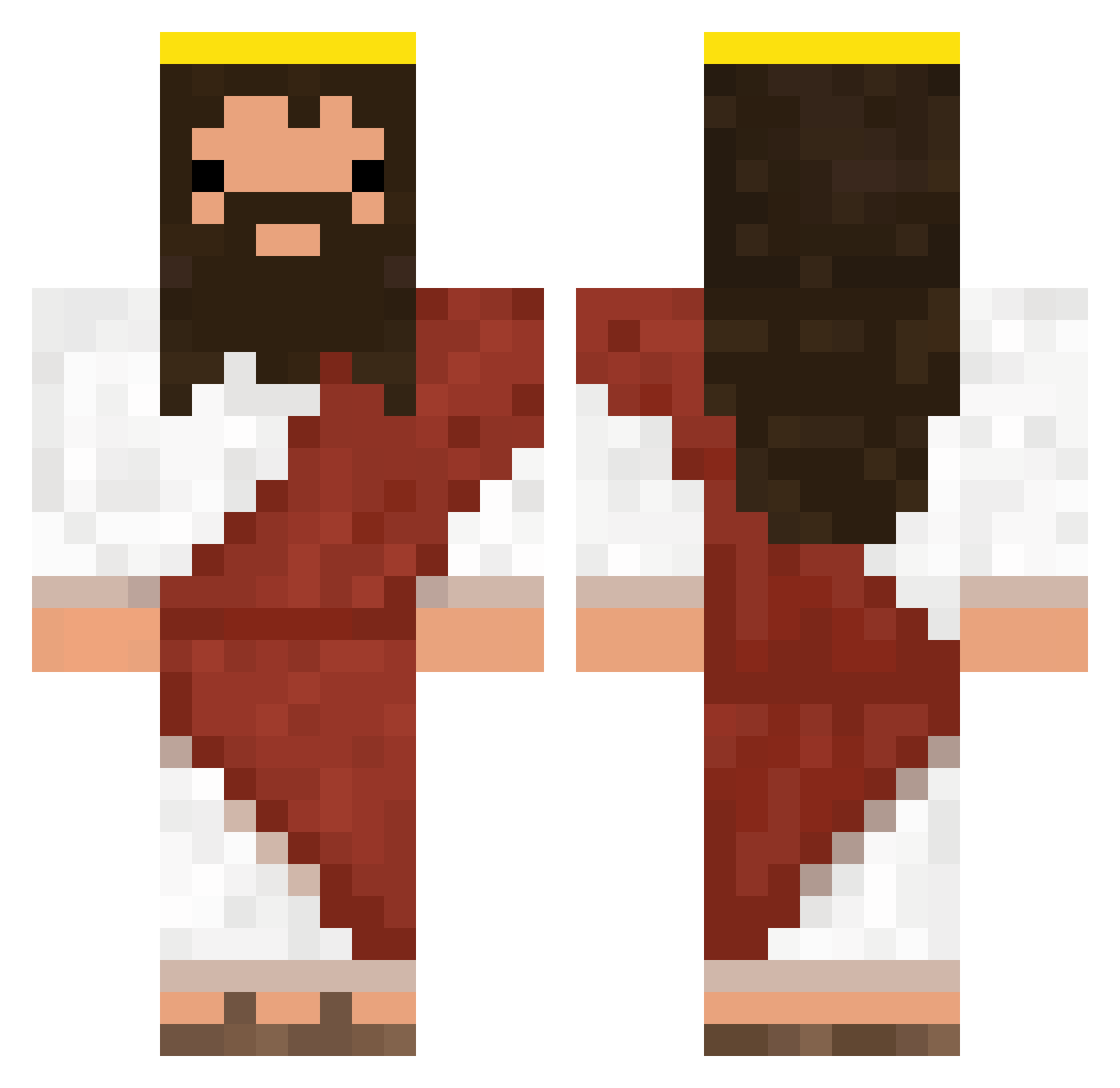 Mind_NB Minecraft skin, front and back view