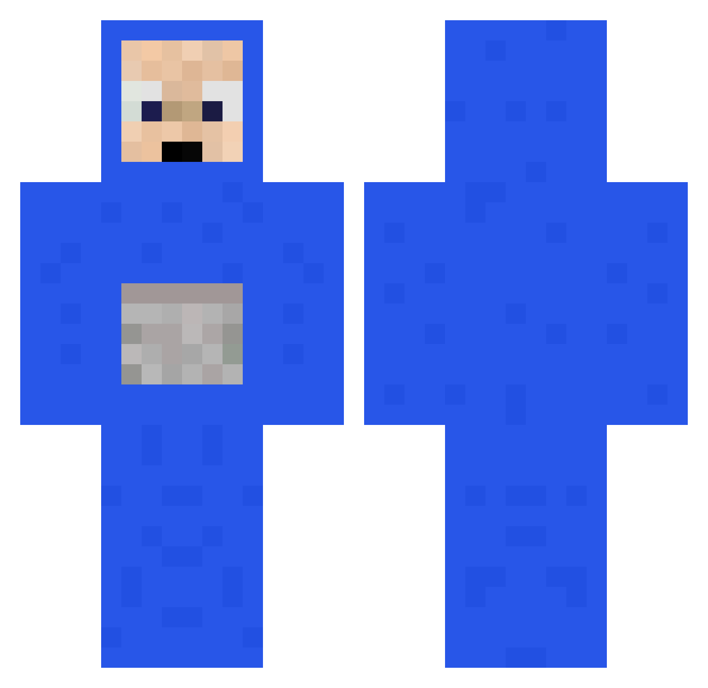 ggnekito_lzX6h Minecraft skin, front and back view
