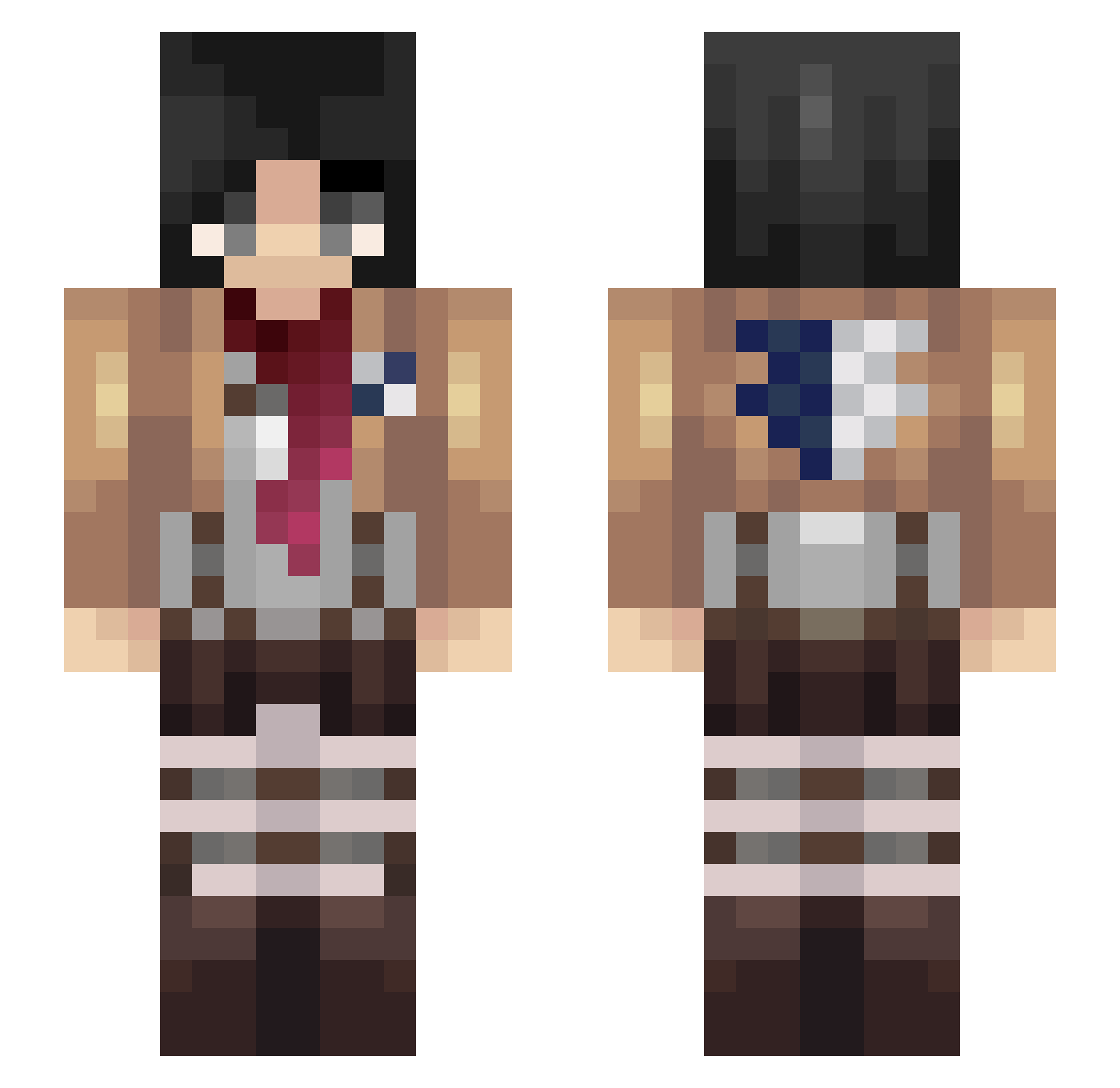 GaBoonskii Minecraft skin, front and back view