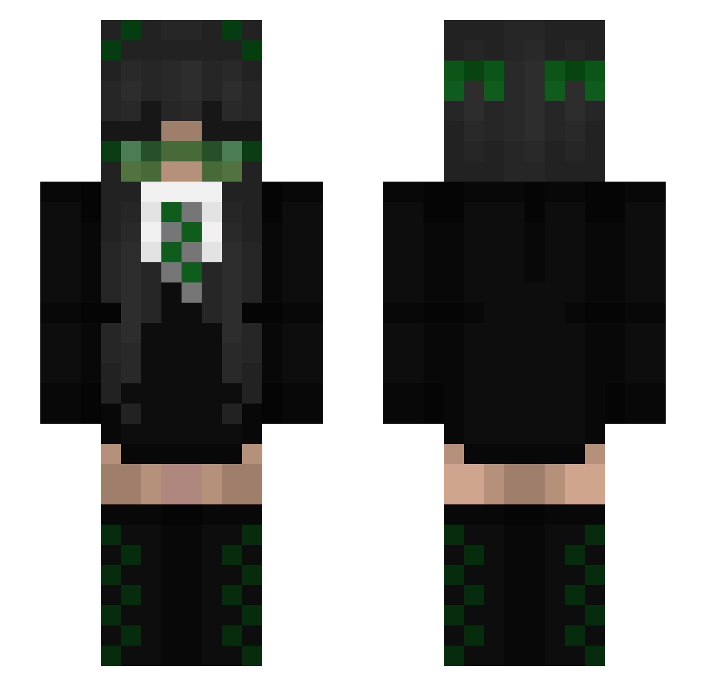 bridgitte_ Minecraft skin, front and back view