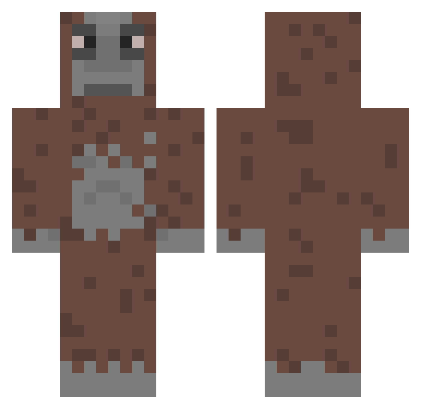 Snoop_Doop Minecraft skin, front and back view