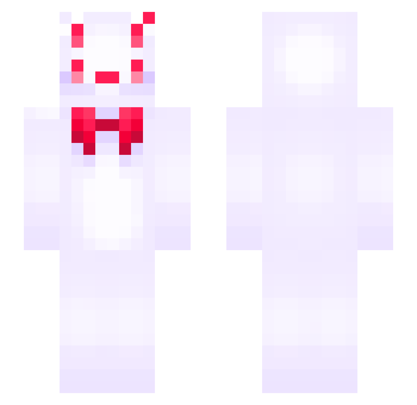 crimsonisms Minecraft skin, front and back view