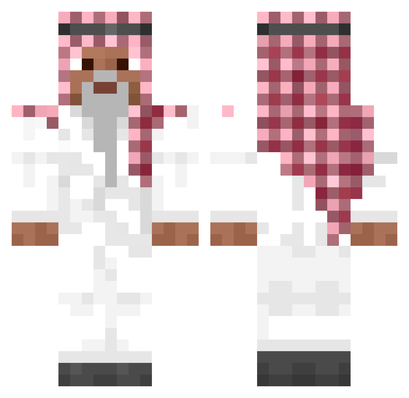 MahmoudMAYH Minecraft skin, front and back view
