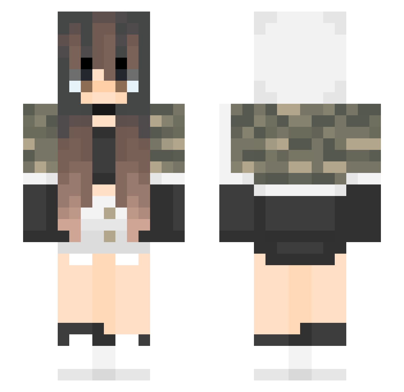 sprungdust194 Minecraft skin, front and back view