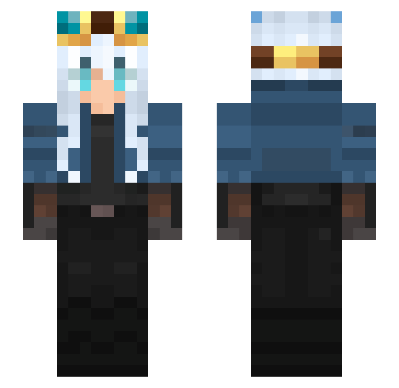 TenT_n Minecraft skin, front and back view