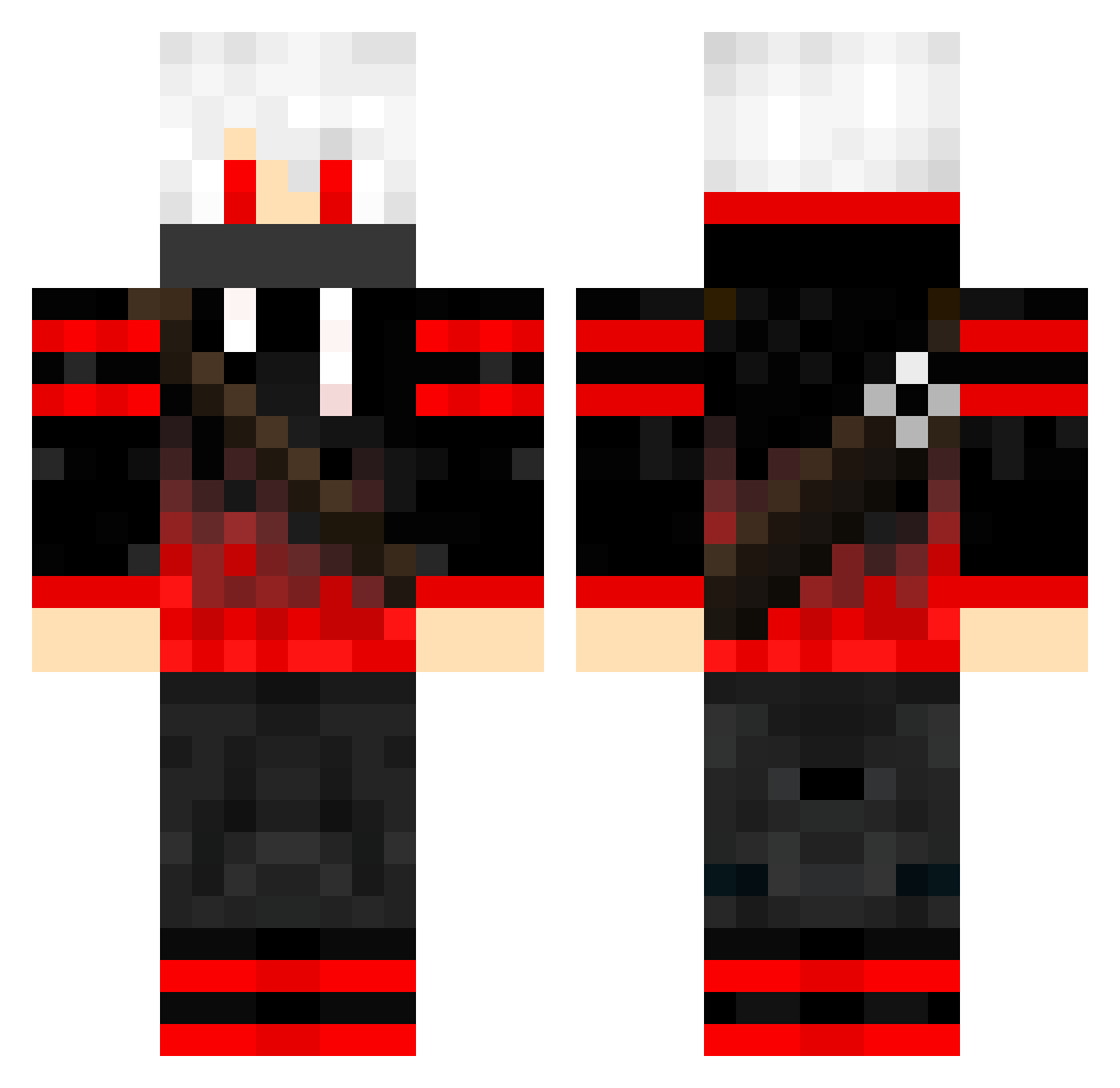 xXTheeG0atXx Minecraft skin, front and back view