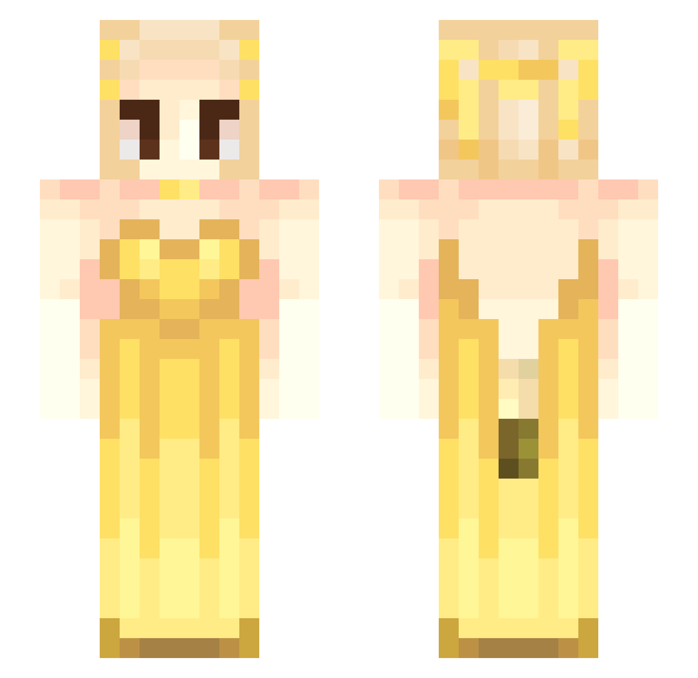 foobledooble Minecraft skin, front and back view