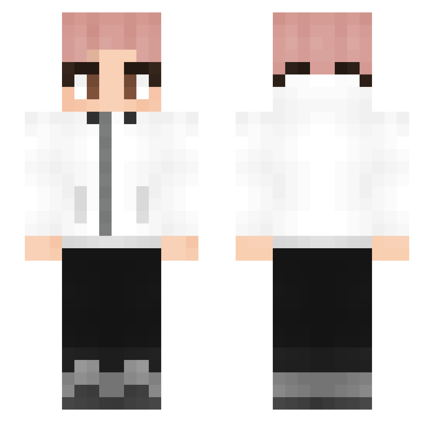 professorCob Minecraft skin, front and back view