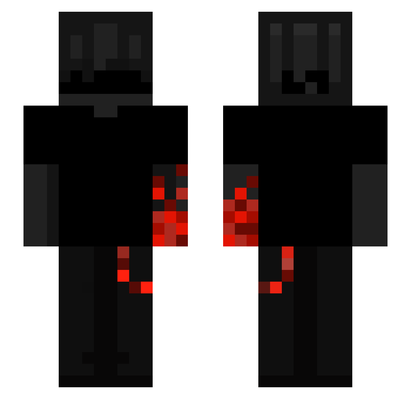 disiple2 Minecraft skin, front and back view