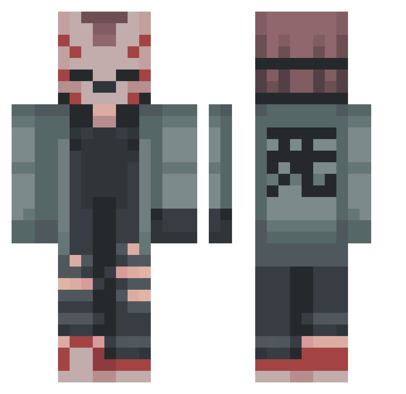 AC_Redeemer137 Minecraft skin, front and back view