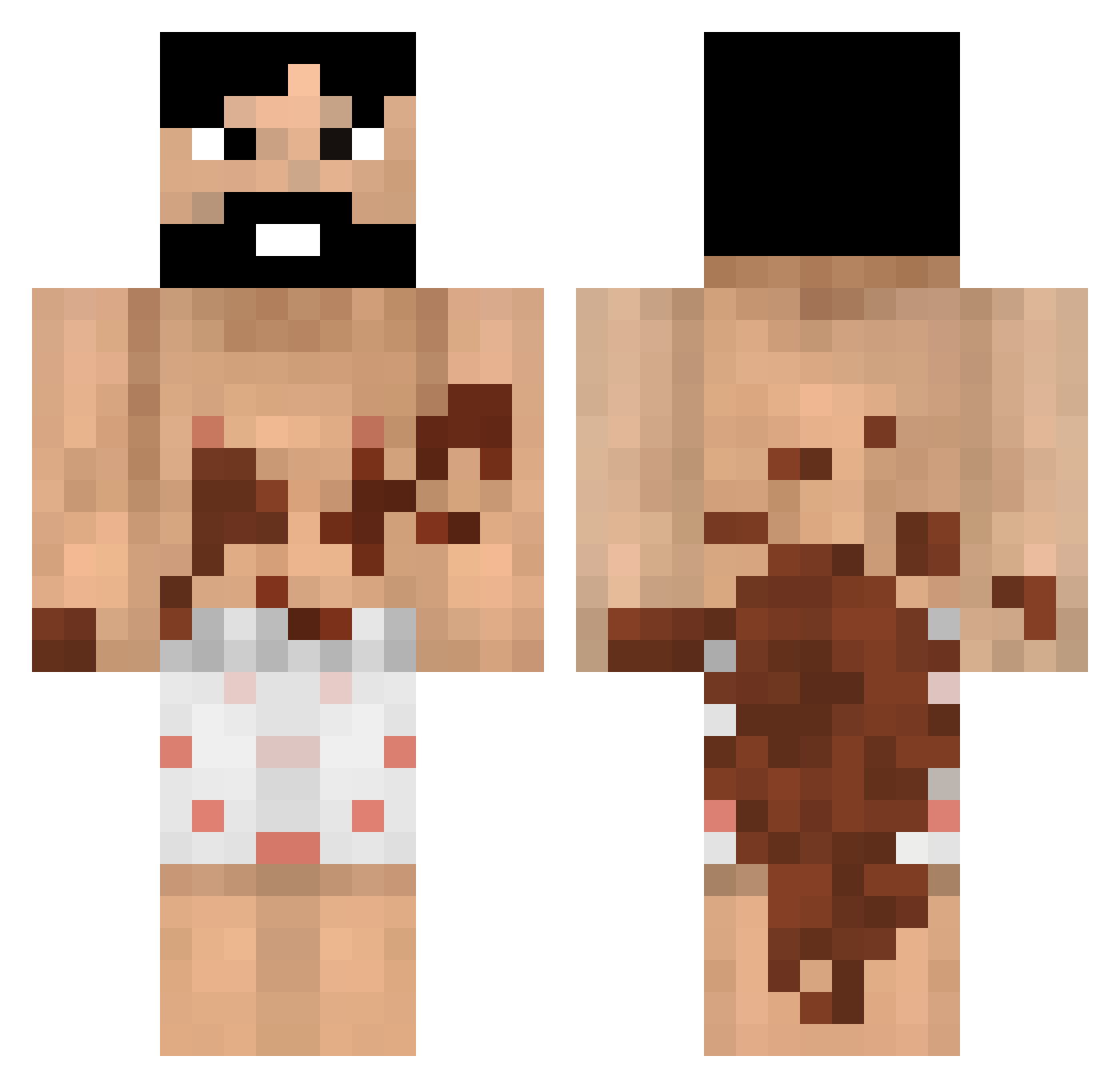 marinica18 Minecraft skin, front and back view