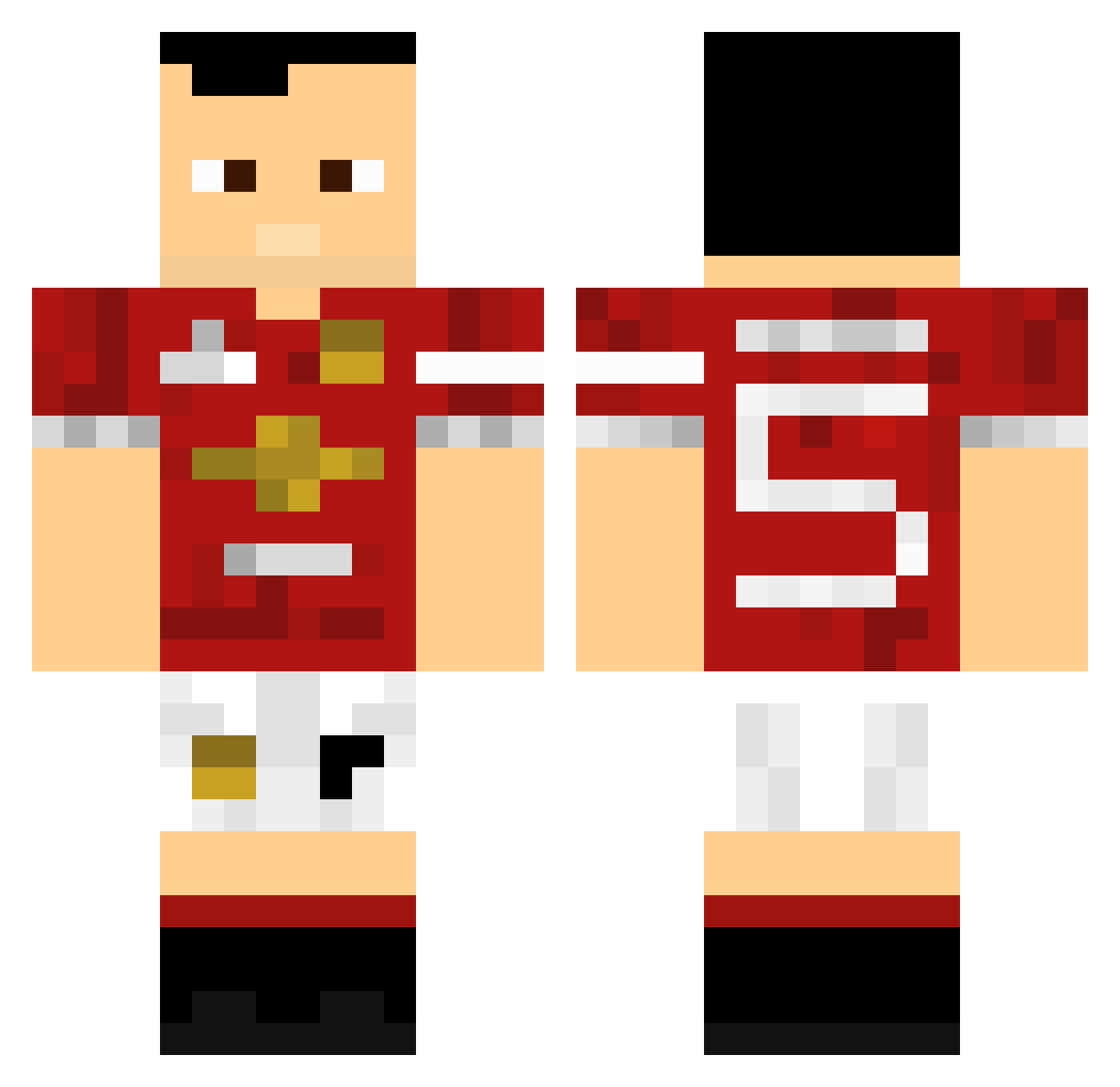 Frede_OB Minecraft skin, front and back view