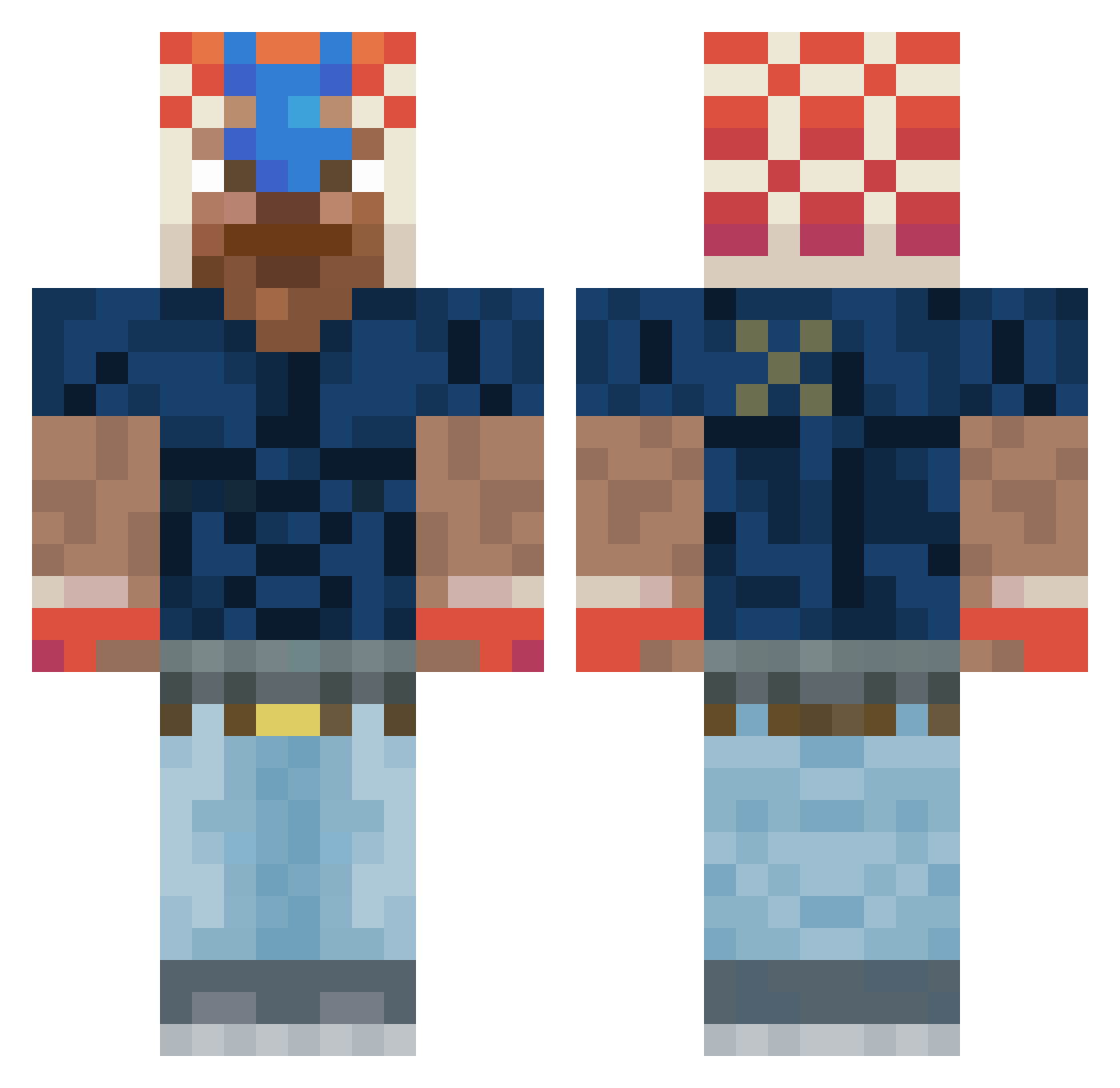 danileemon Minecraft skin, front and back view