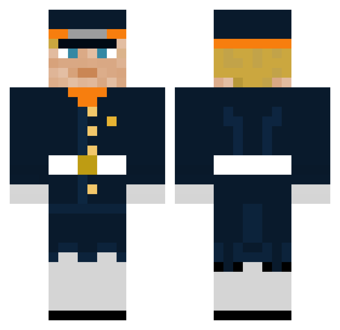 Ikea06 Minecraft skin, front and back view