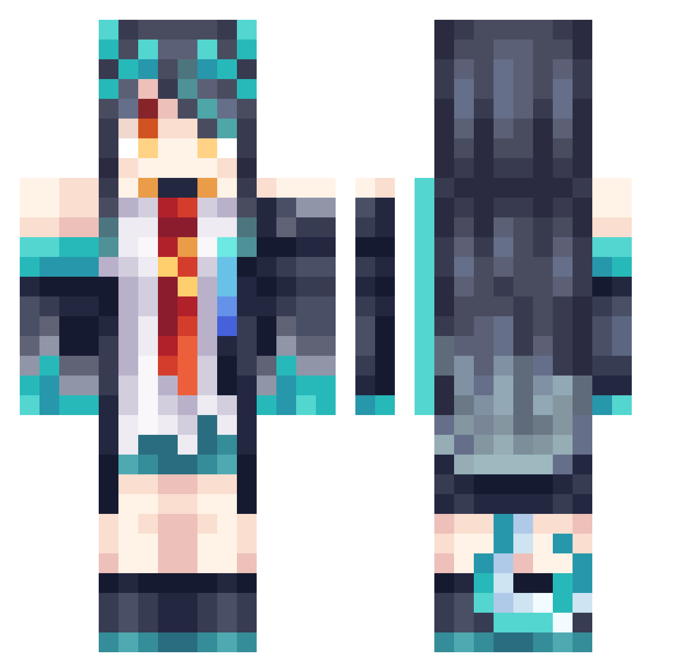 star_dust4779 Minecraft skin, front and back view