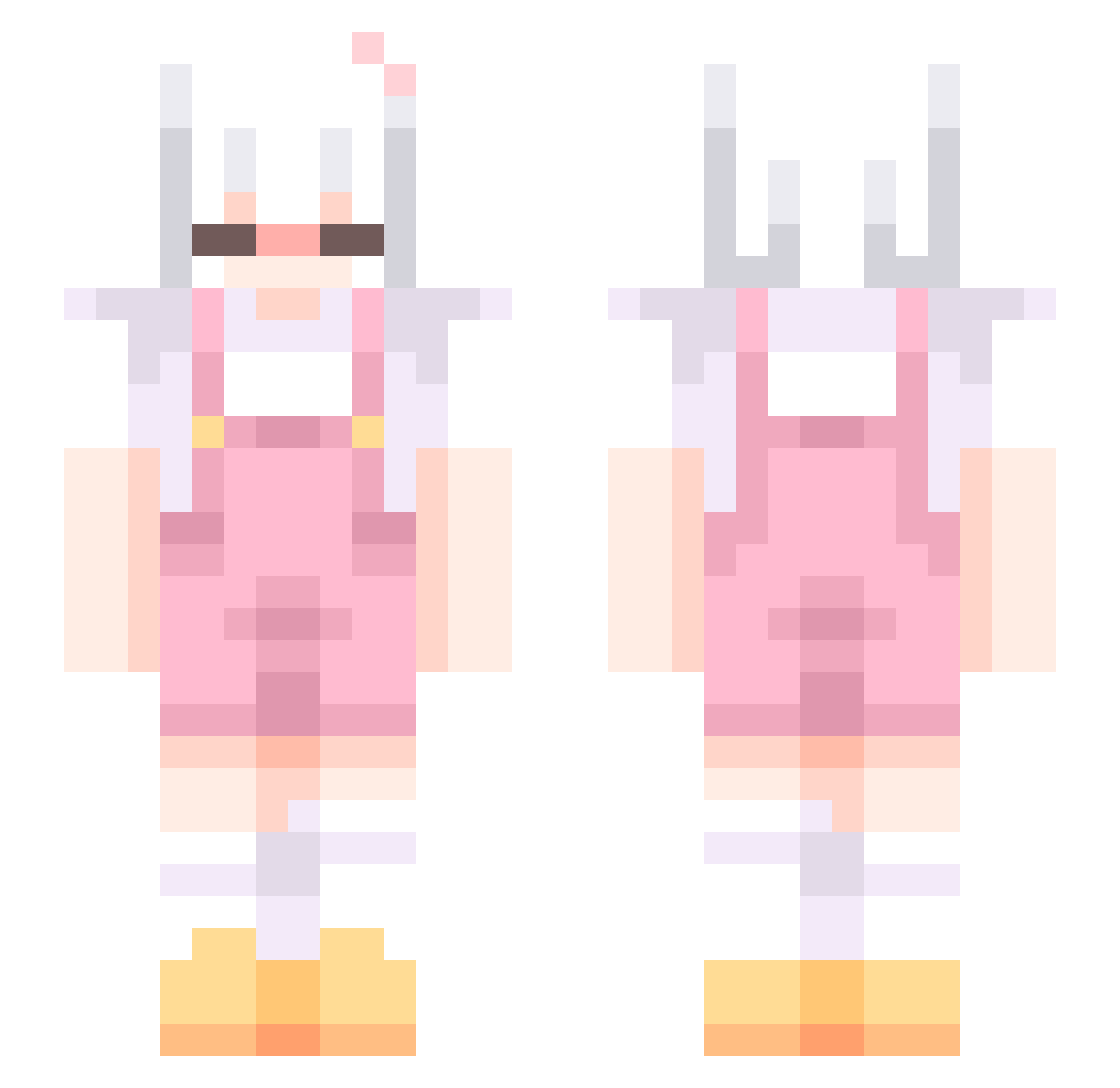 _Ilvoza_ Minecraft skin, front and back view