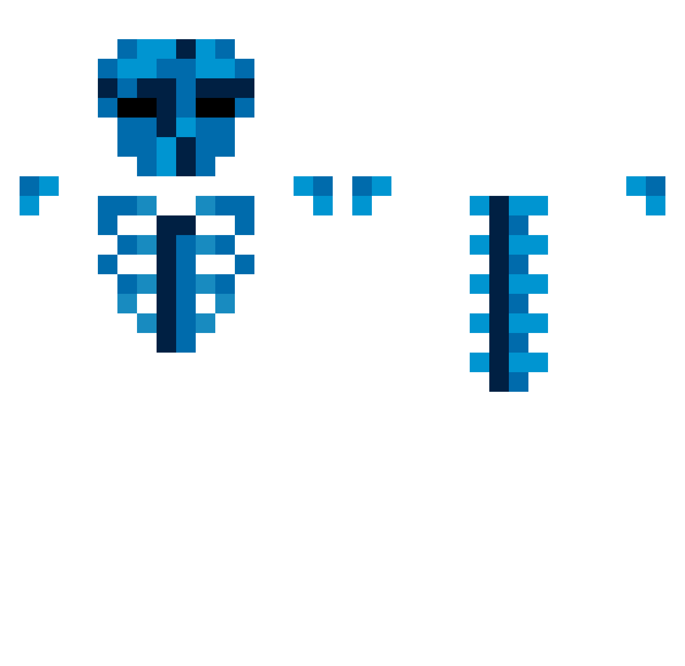Fancioor Minecraft skin, front and back view