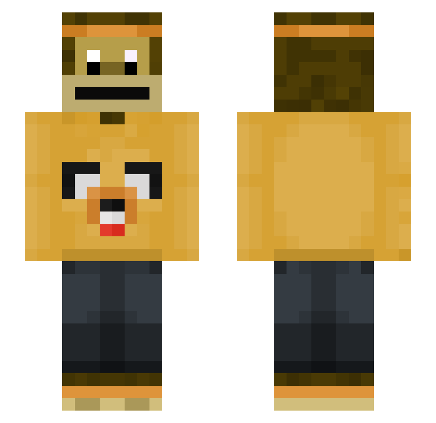 Carnivals Minecraft skin, front and back view