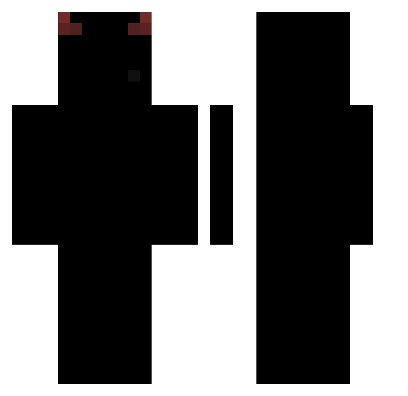 Futter Minecraft skin, front and back view