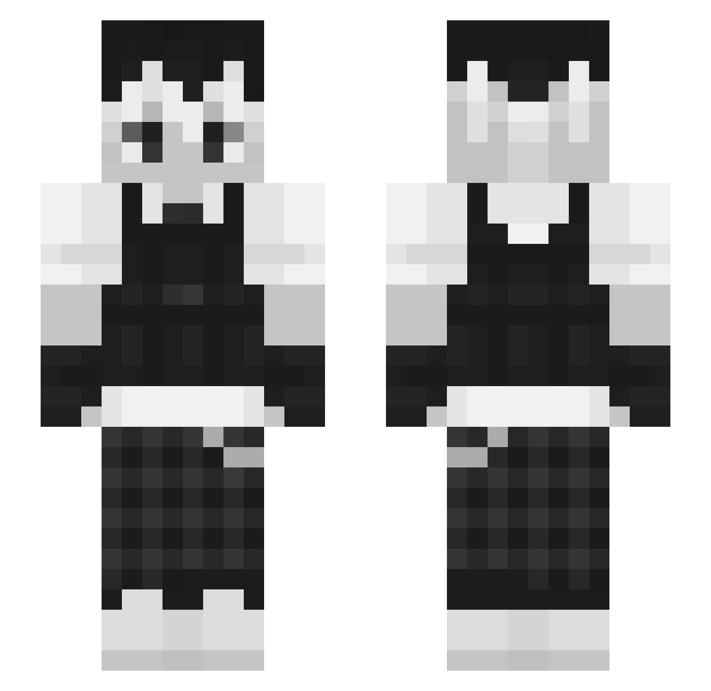 JesusTucci Minecraft skin, front and back view