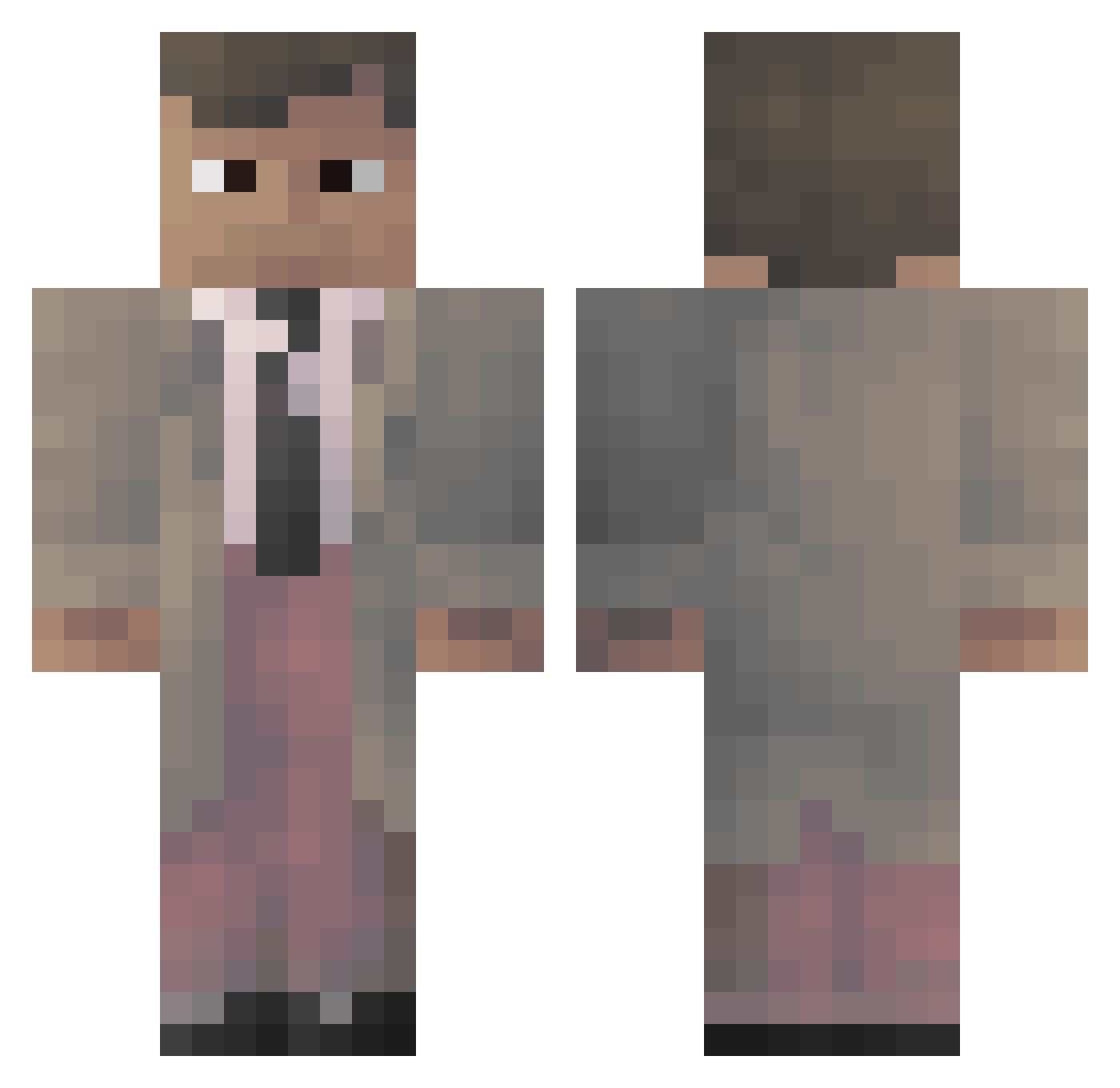 Cold_W1nds Minecraft skin, front and back view