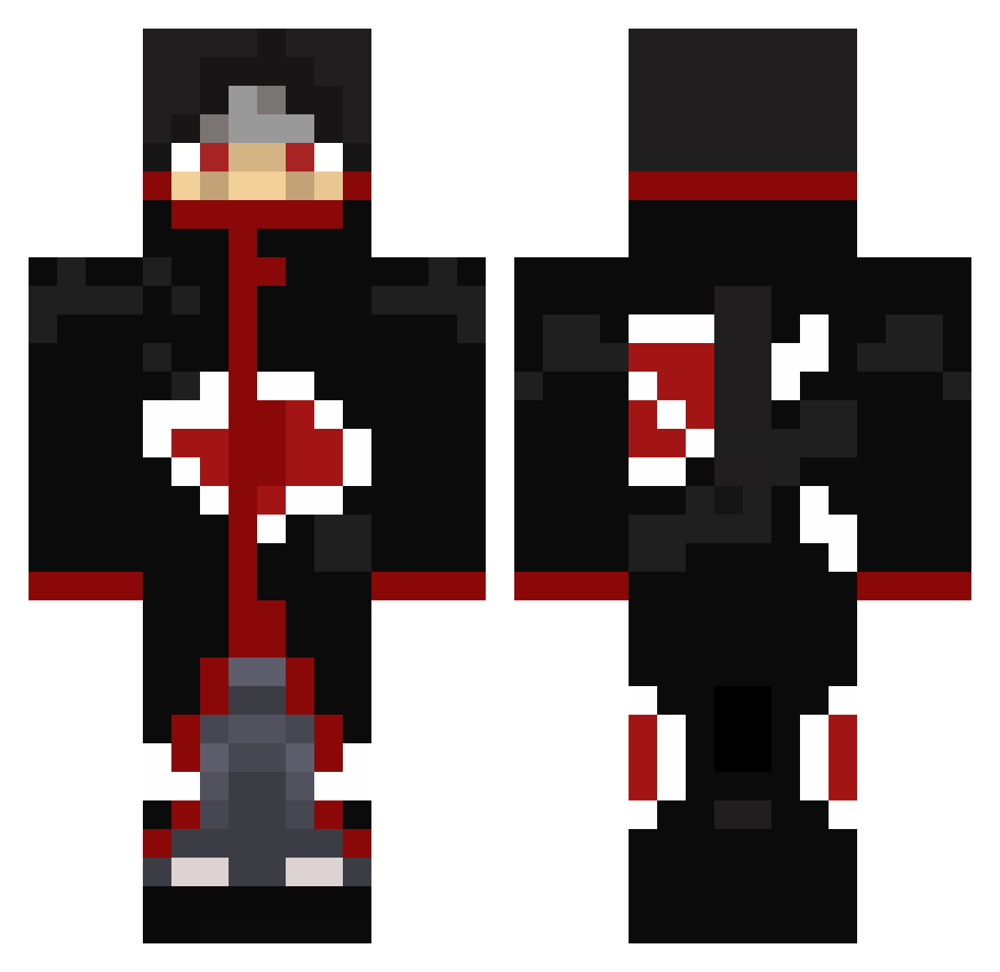 Schvenuel Minecraft skin, front and back view