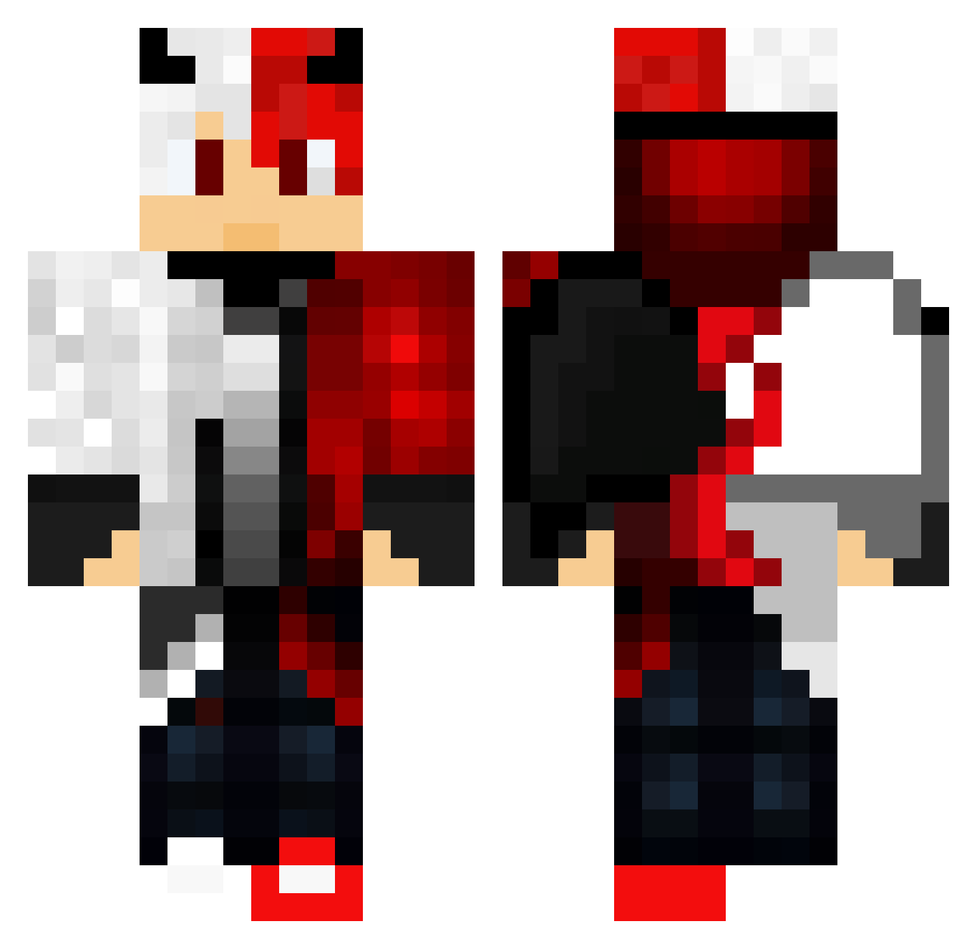 M5rkHUN521 Minecraft skin, front and back view