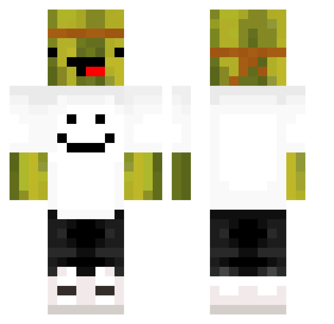 MARLONG3496 Minecraft skin, front and back view