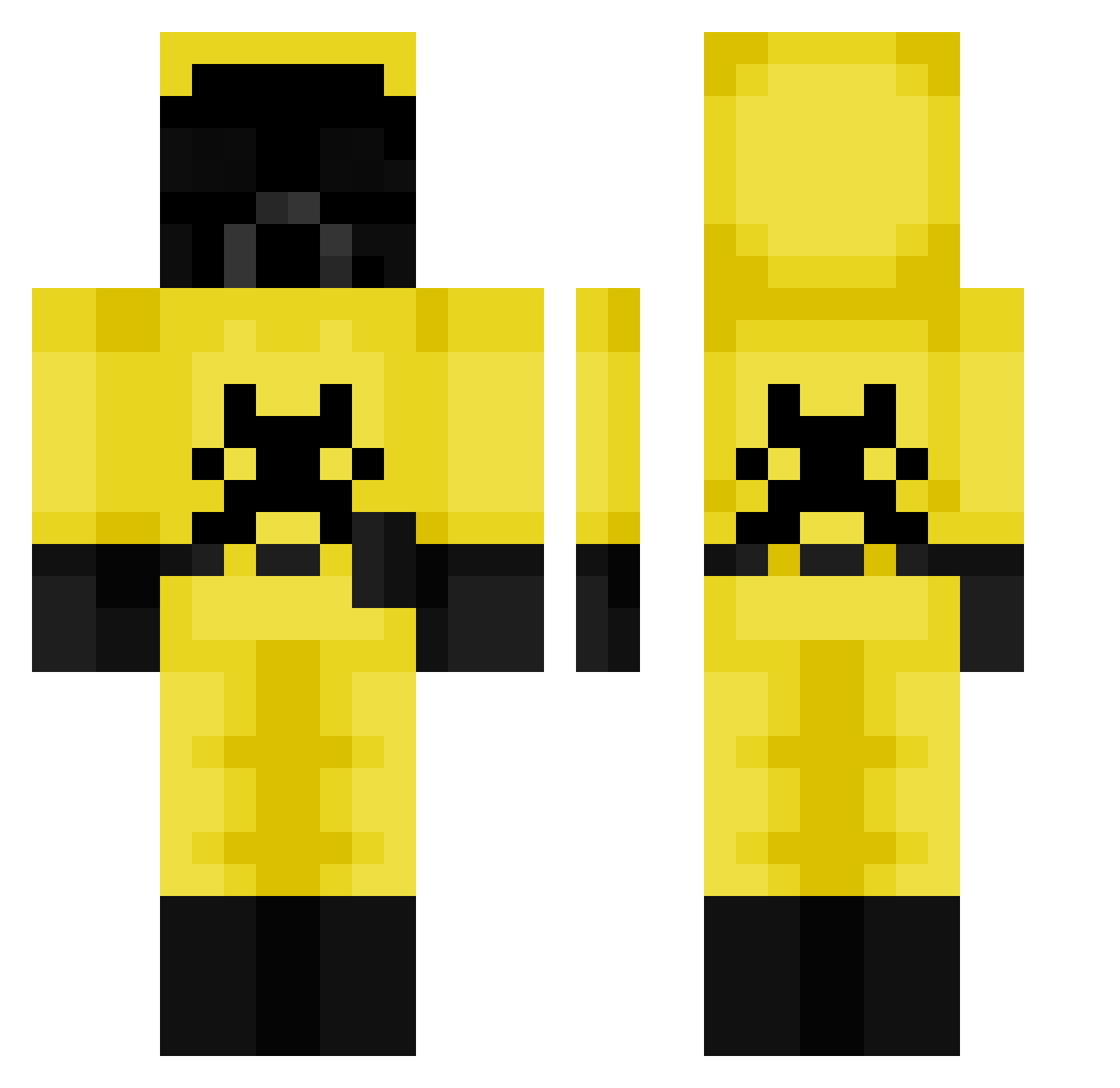 GarmR_K9 Minecraft skin, front and back view