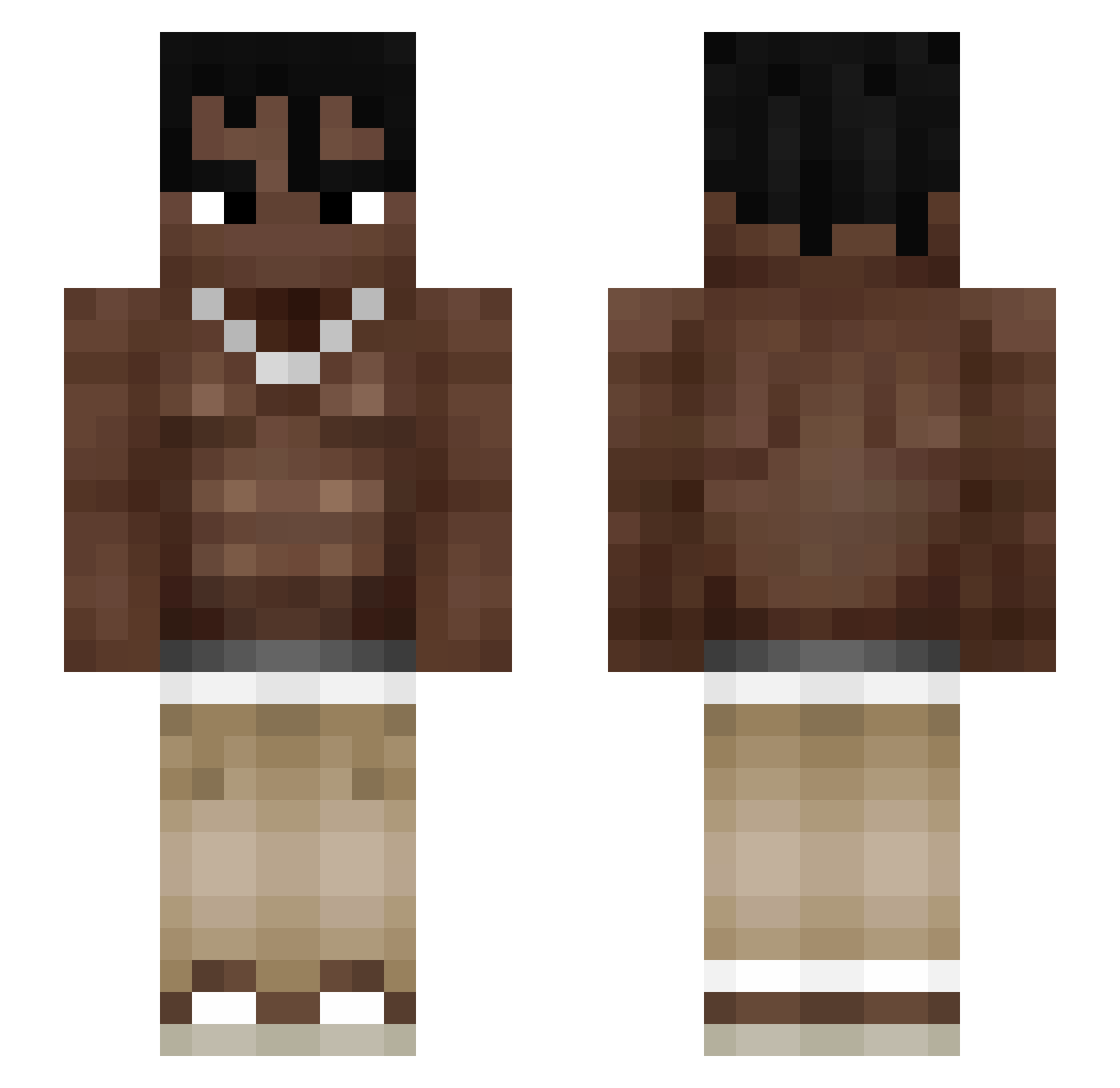cirogzs Minecraft skin, front and back view