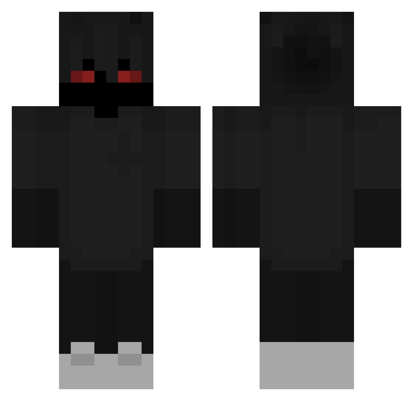 valaty_ Minecraft skin, front and back view