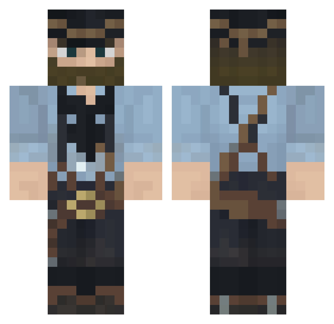 MAREKCZ12345 Minecraft skin, front and back view