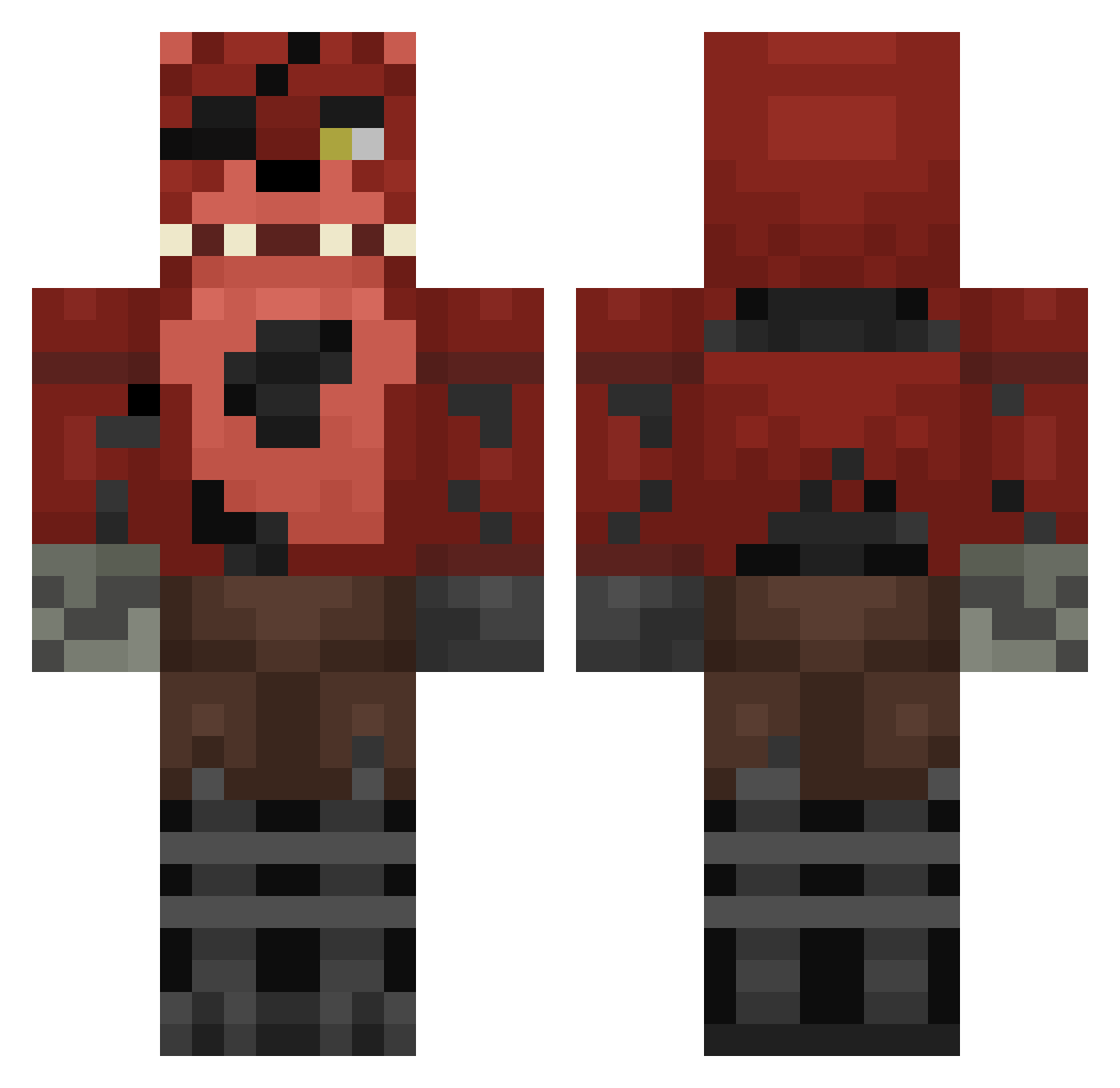 ghostiee_boi Minecraft skin, front and back view