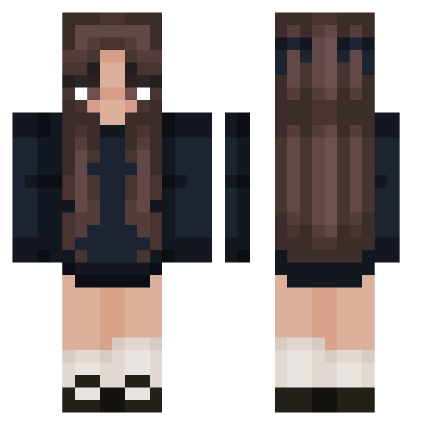 Trisi_ Minecraft skin, front and back view