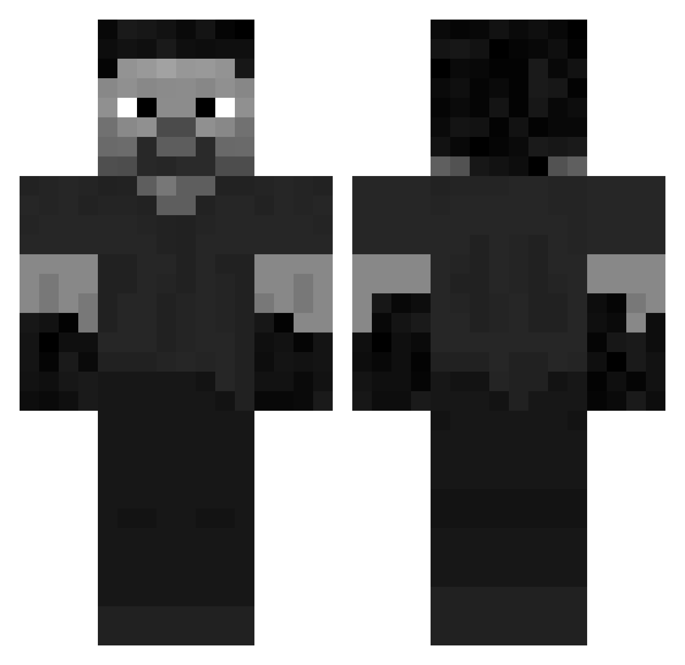 HT1btw Minecraft skin, front and back view