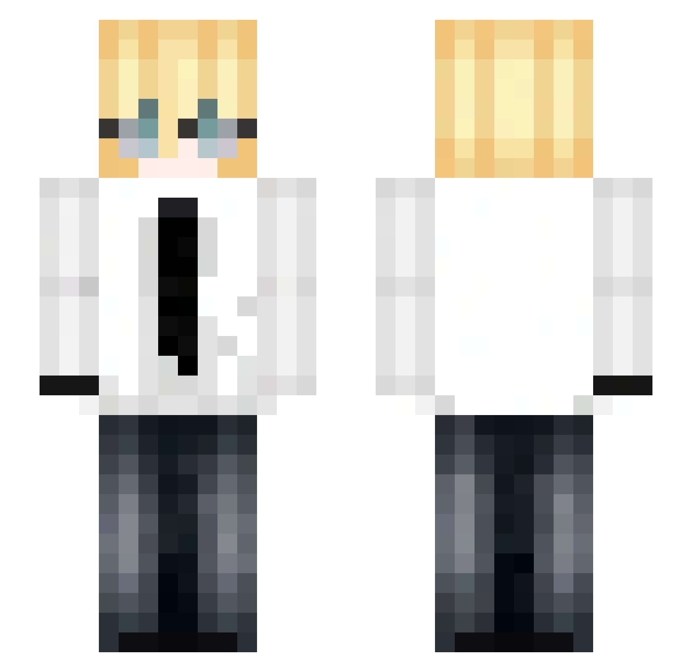 CocaCoola Minecraft skin, front and back view