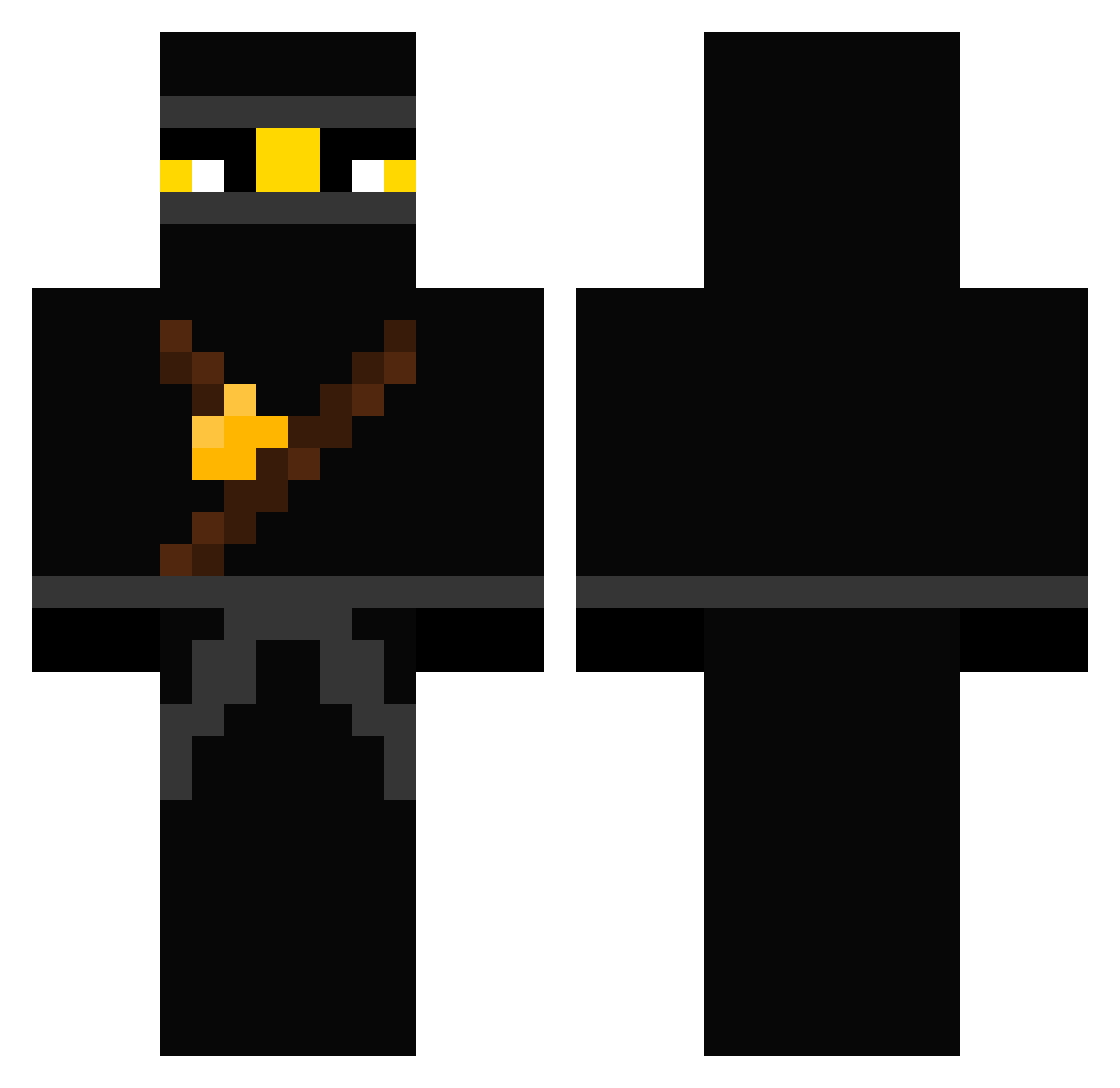 Tryhard_Igorek Minecraft skin, front and back view