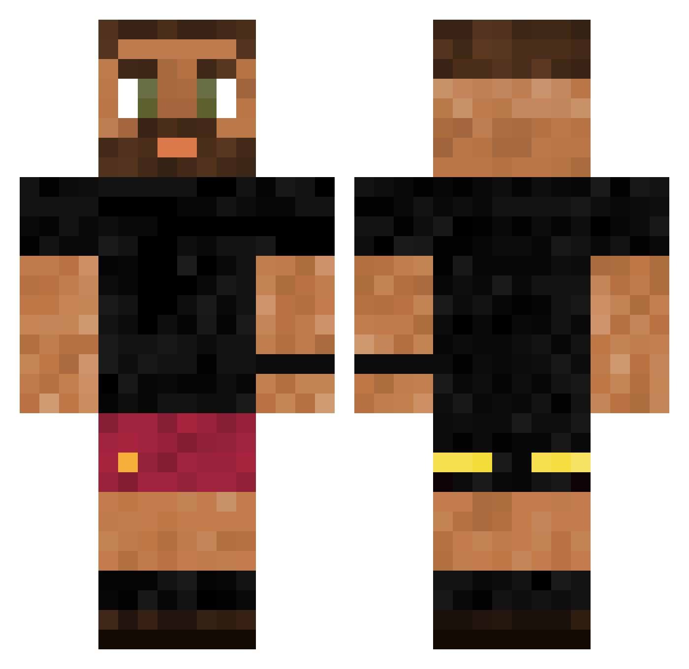 Loogery_ Minecraft skin, front and back view
