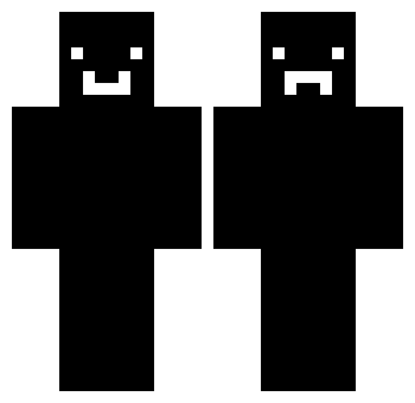 Salahbaba Minecraft skin, front and back view