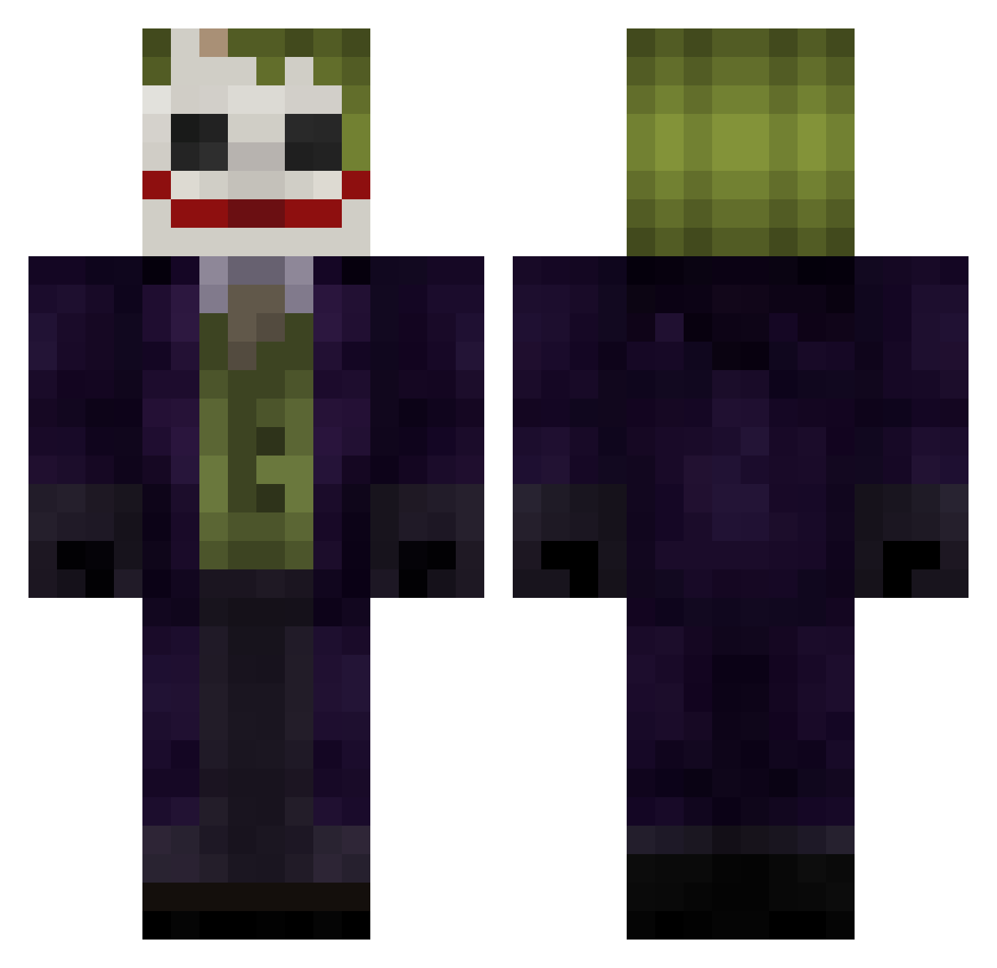 TOTIBOCA Minecraft skin, front and back view