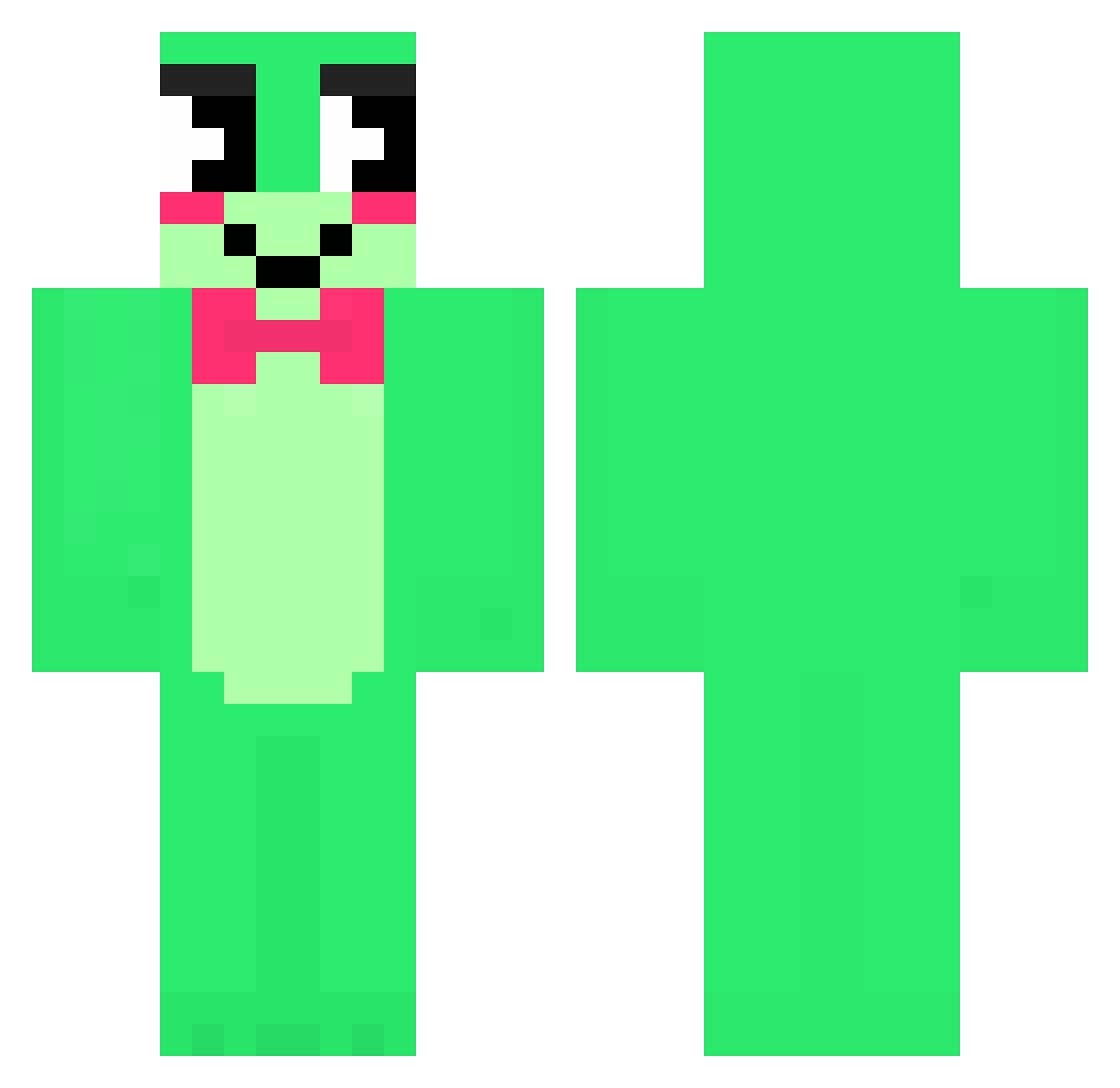 TaklayaGeldim Minecraft skin, front and back view
